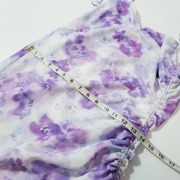 For Love & Lemons Lavender Zinna Midi Dress - Picture 9 of 14